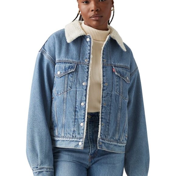 NWT! Levi's Trucker Sherpa Jacket - Picture 5 of 6